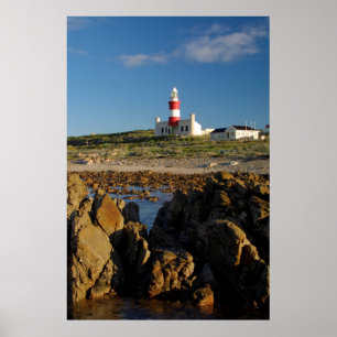 Poster Farol de Cape Agulhas, Cabo Ocidental