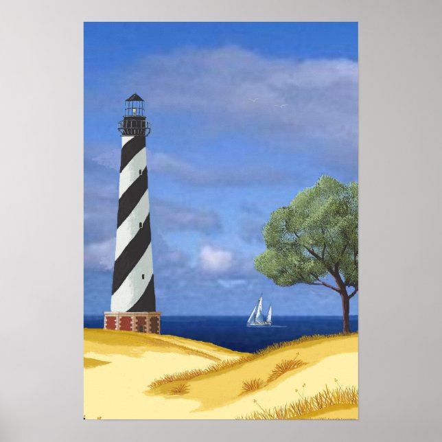 Póster Farol de Cape Hatteras (Frente)