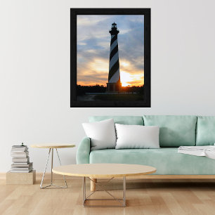Poster Farol de Cape Hatteras ao Pôr do Sol