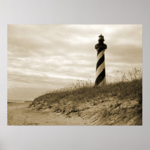 Póster Farol de Hatteras do cabo