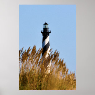 Póster Farol de Hatteras do cabo - opinião da duna