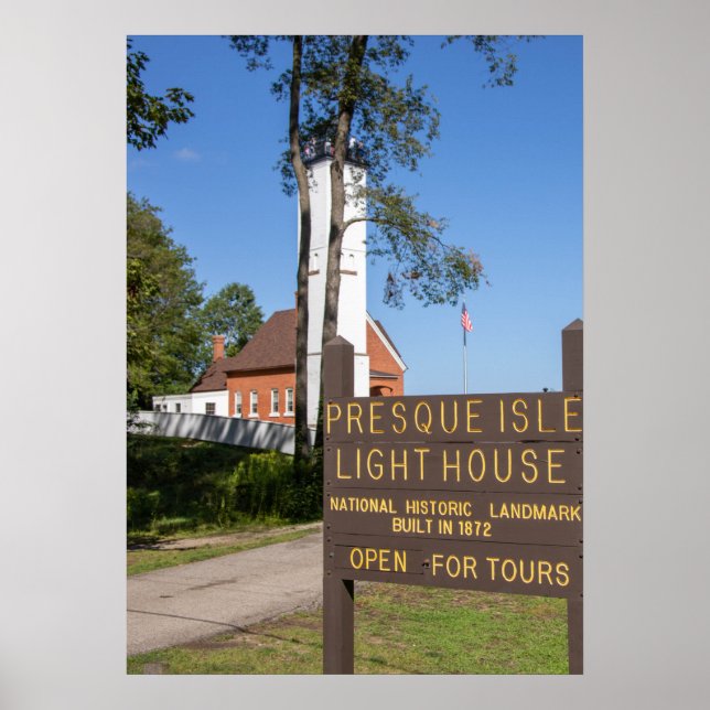 Poster Farol de Ilha Presa (Frente)