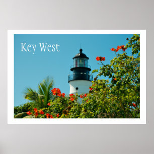 Poster Farol de Key West, Key West Florida