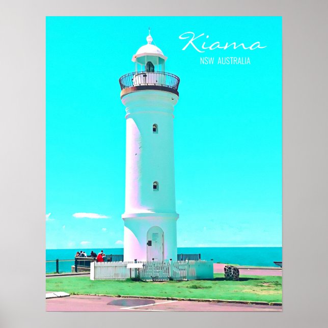 Poster Farol de Kiama NSW Austrália (Frente)
