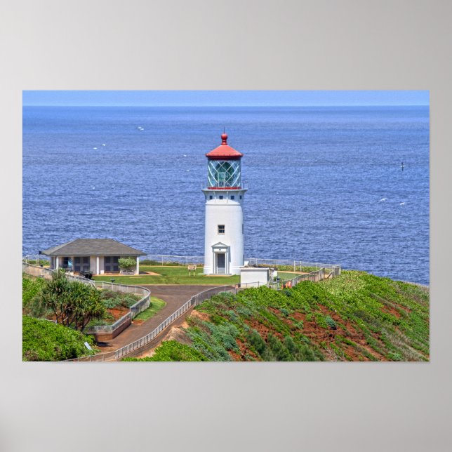 Poster Farol de Kilauea em Kauai, Havaí (Frente)