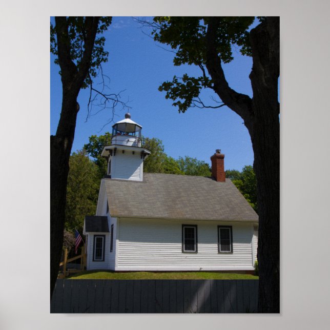 Póster Farol de Mission Point, Michigan (Frente)