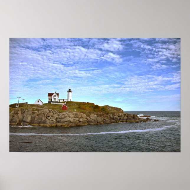 Poster Farol de Nubble, Cape Neddick, Maine (Frente)