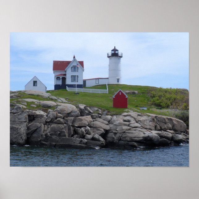 Póster Farol de Nubble - Maine (Frente)