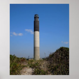 Póster Farol de Oak Island, Carolina do Norte