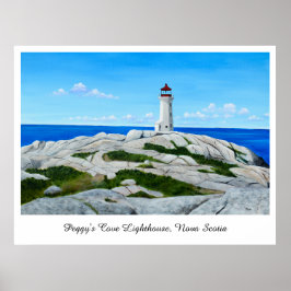 Poster Farol de Peggy's Cove