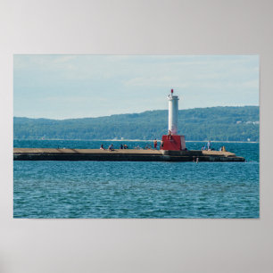 Poster Farol de Petoskey Pierhead, Petoskey, Michigan