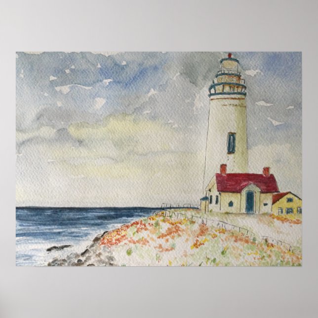 Poster Farol de ponto pombo Calafonia (Frente)