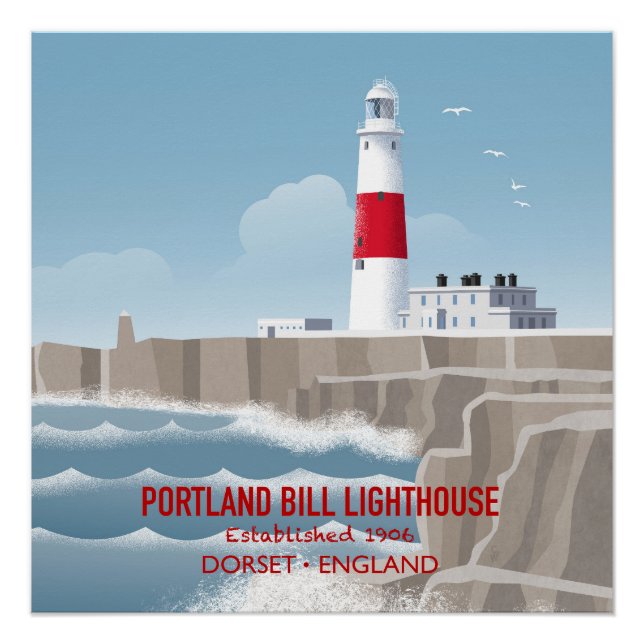 Póster Farol de Portland Bill (Frente)