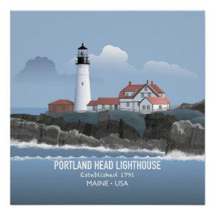 Póster Farol de Portland Head