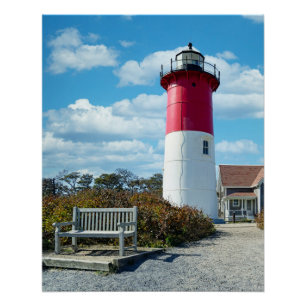 Póster Farol de praia de Nauset no Cabo Cod