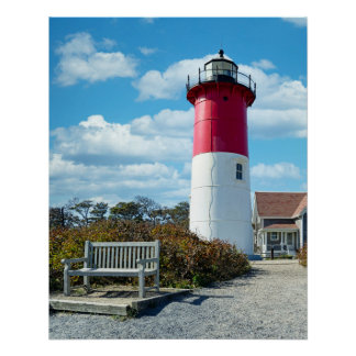 Póster Farol de praia de Nauset no Cabo Cod