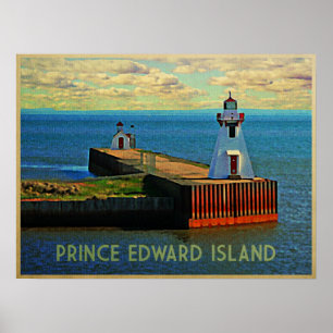 Póster Farol de Prince Edward Island