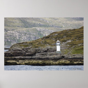 Póster Farol de Rhue ao longo da costa