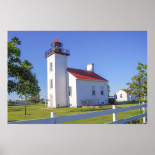 Poster Farol de Sand Point, Escanaba, Michigan