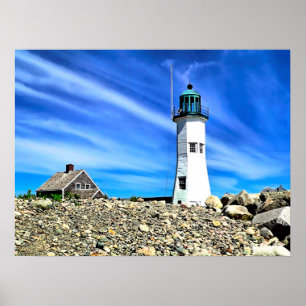 Poster Farol de Scituate