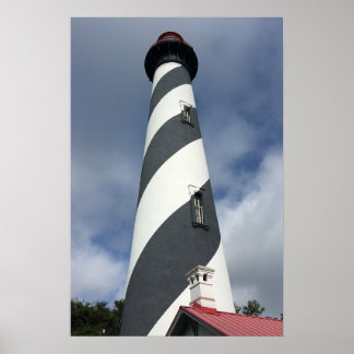 Poster Farol de St. Agustine visto de baixo