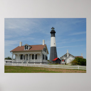 Póster Farol de Tybee Island