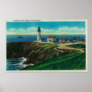 Póster Farol de Yaquina e Yaquina HeadYaquina, OU