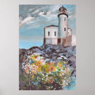 Poster Farol do Coquille River