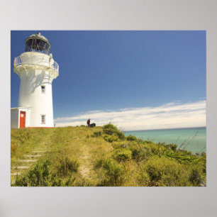 Póster Farol do East Cape, Eastland, Nova Zelândia