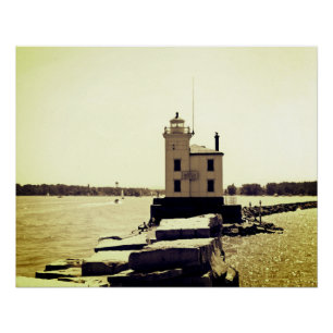 Póster Farol do Lago Erie