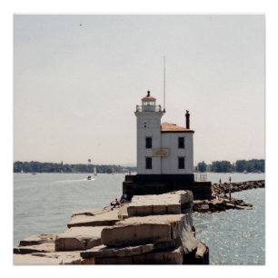 Póster Farol do Lago Erie