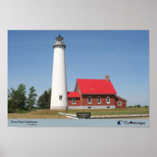 Póster Farol do ponto de Tawas - Michigan