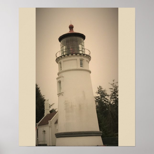 Poster Farol do rio Umpqua, OR (Frente)