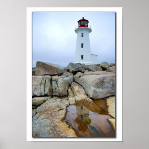 Poster Farol e reflexão do ponto de Peggys