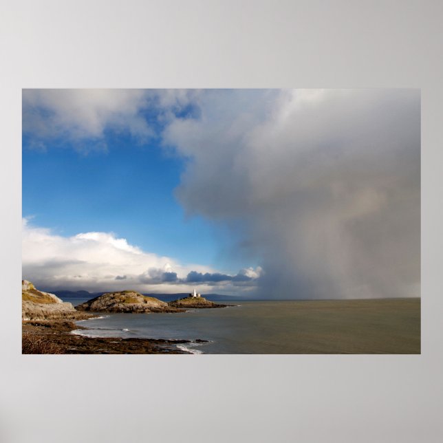 Póster Farol e tempestade próxima (Frente)