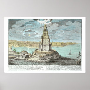 Póster Farol em Alexandria, construída por Ptolemy o Gre