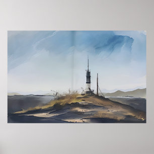 Poster Farol Guiando Você para Casa