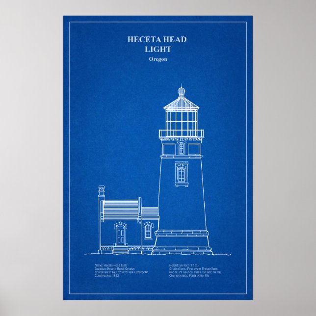 Poster Farol Heceta Head - Oregon – AD (Frente)