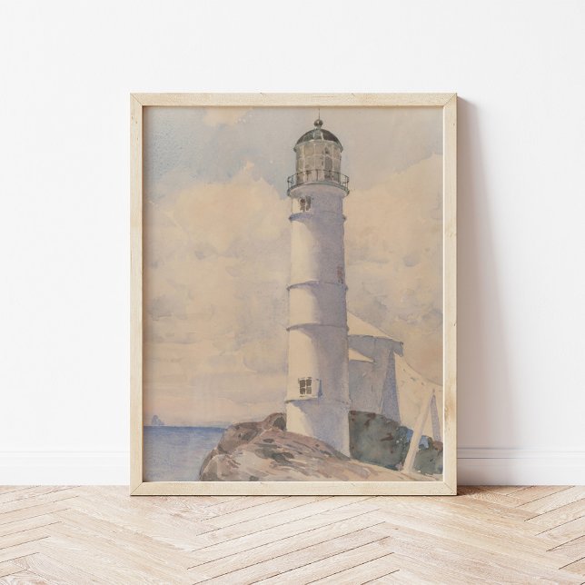 Poster Farol, Ilha de Sapatos | Childe Hassam (Criador carregado)