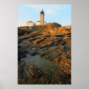 Póster Farol Jamestown Rhode de Beavertail - ilha