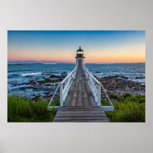 Poster Farol Marshall Point ao Sunset