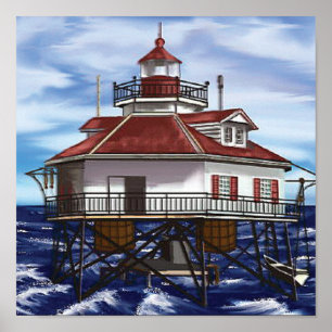 Poster Farol médio móvel da baía