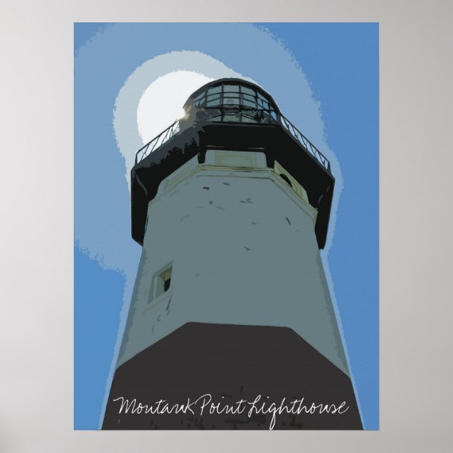 Poster Farol Montauk Point (Frente)