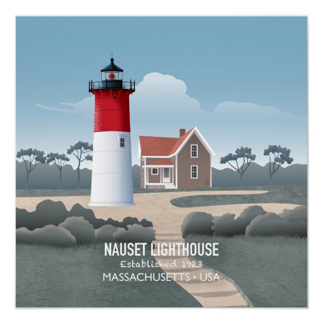 Póster Farol Nauset (Frente)