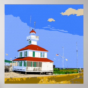 Póster Farol novo Nova Orleães do canal da bacia