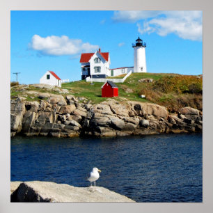 Poster Farol Nubble, Cape Neddick, Maine