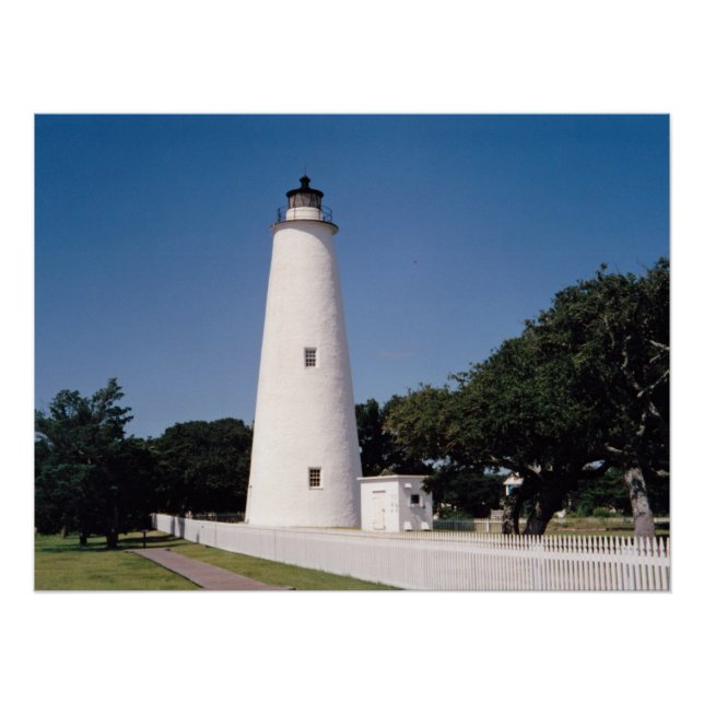 Póster Farol Ocracoke (Frente)