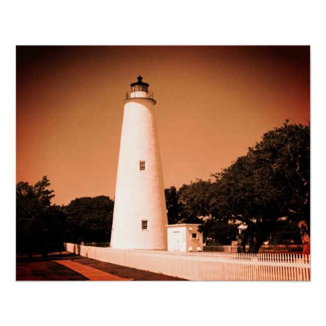 Póster Farol Ocracoke (Frente)