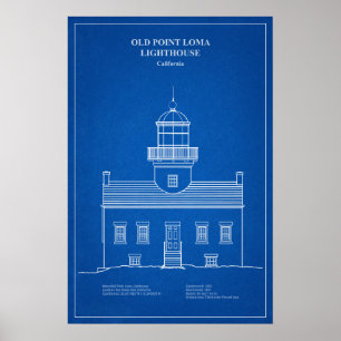 Poster Farol Old Point Loma - Califórnia – AD