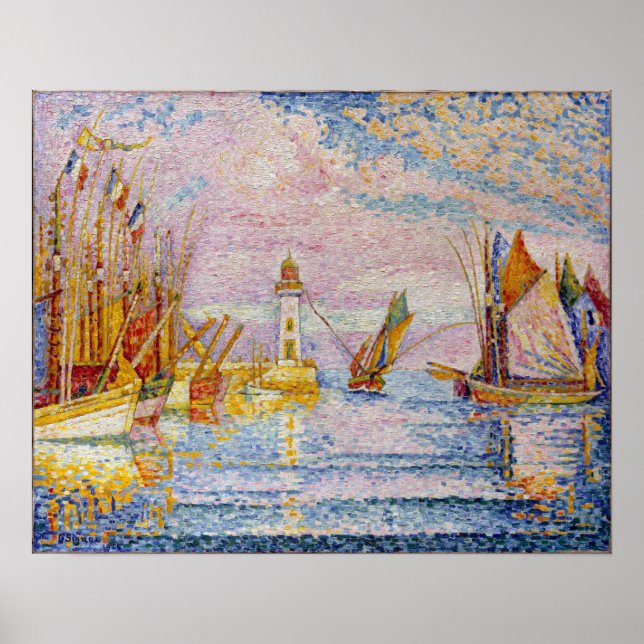Poster Farol Paul Signac em Groix (Frente)